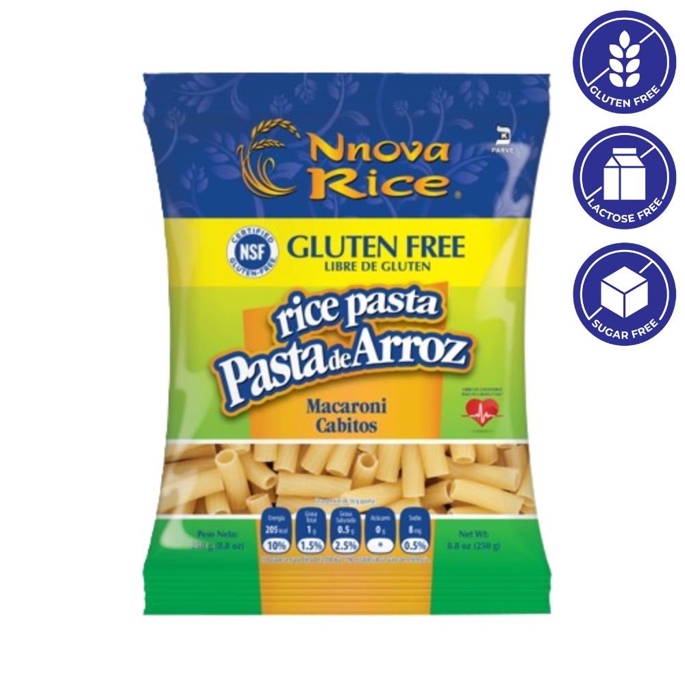 Nnova Rice Pasta De Arroz Macaroni 250g