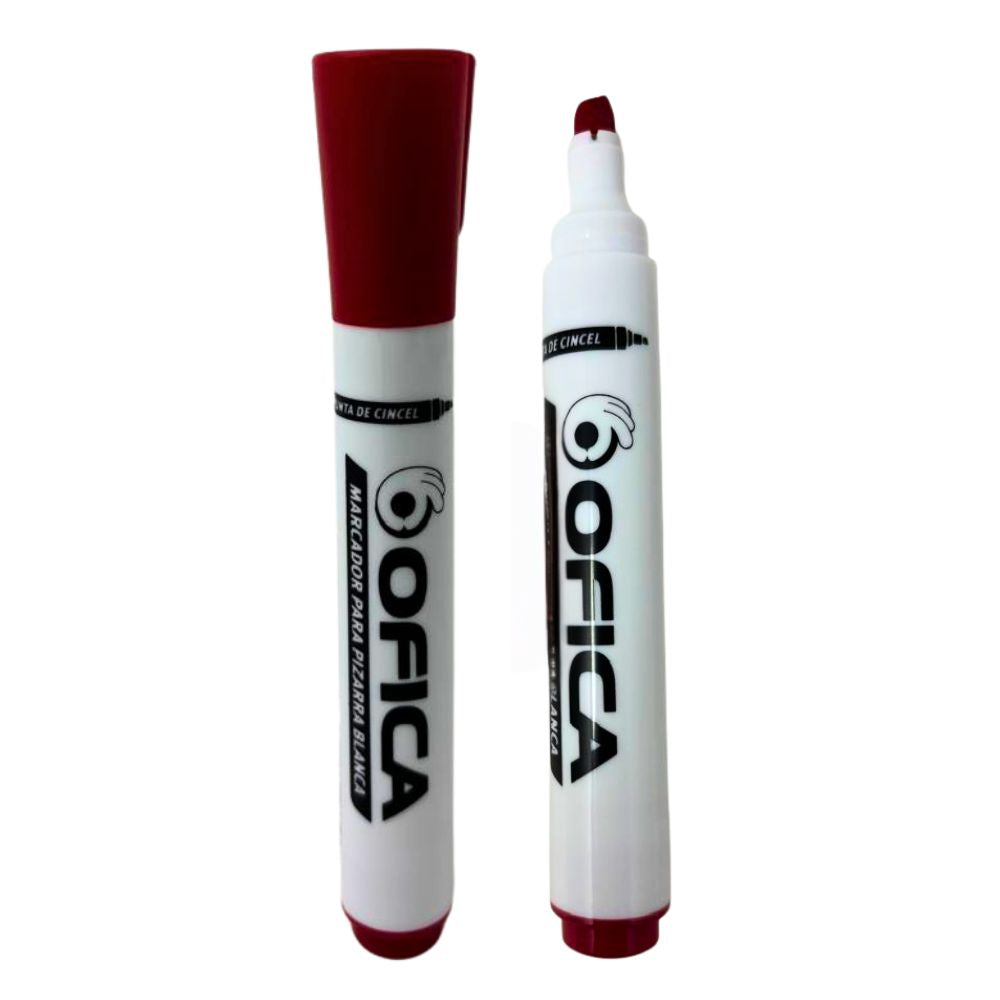 Ofica Marcador Para Pizarra Blanca Color Rojo