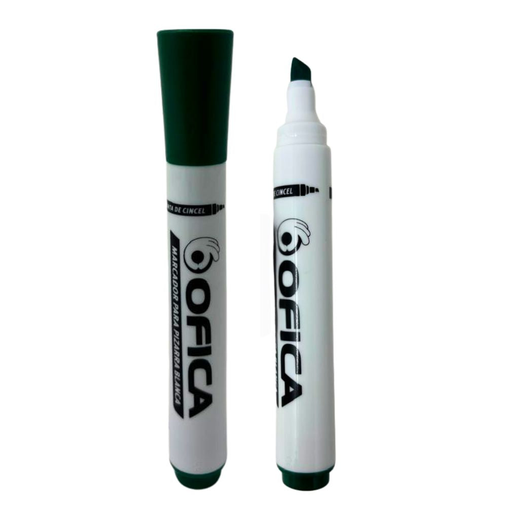 Ofica Marcador Para Pizarra Blanca Color Verde 1 Und