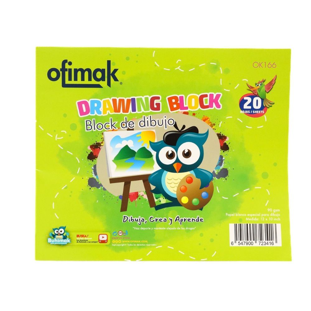 Ofimak Block De Dibujo School Pequeño 20 Hojas