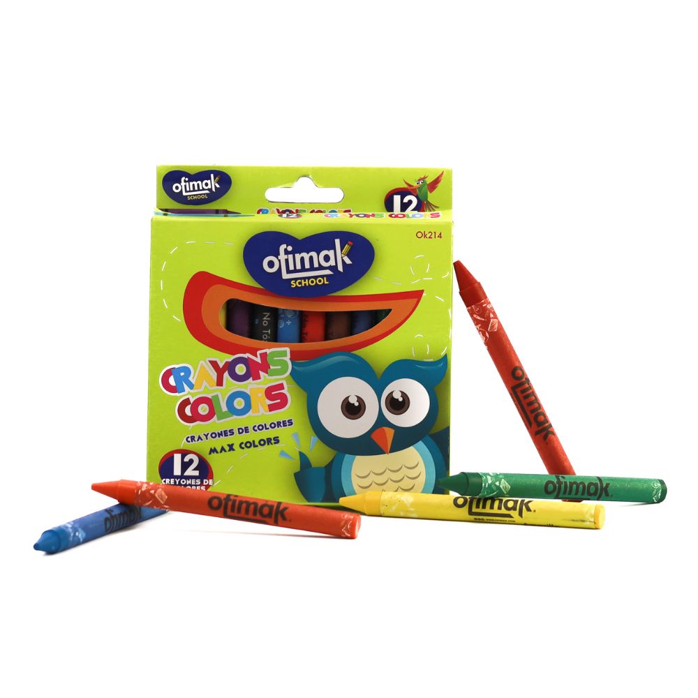 Ofimak Crayones de Cera 12 Und