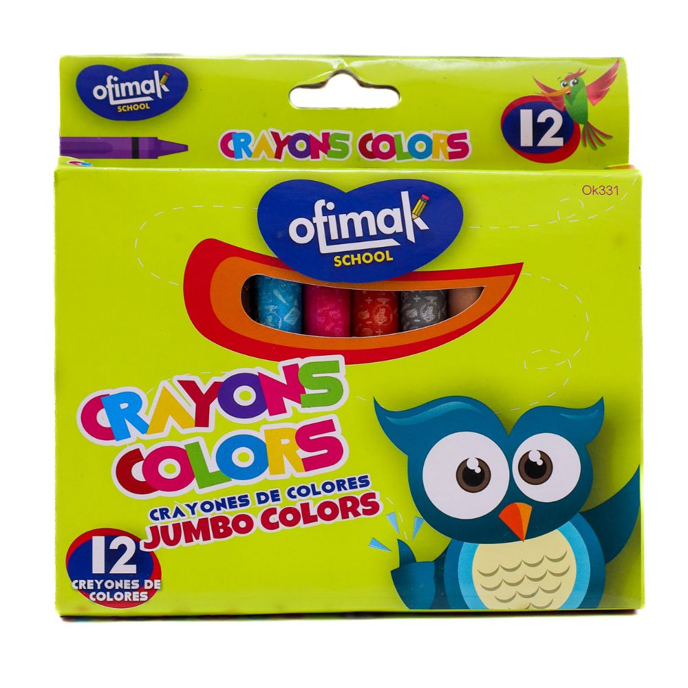 Ofimak Creyones de Cera Jumbo 12 Und