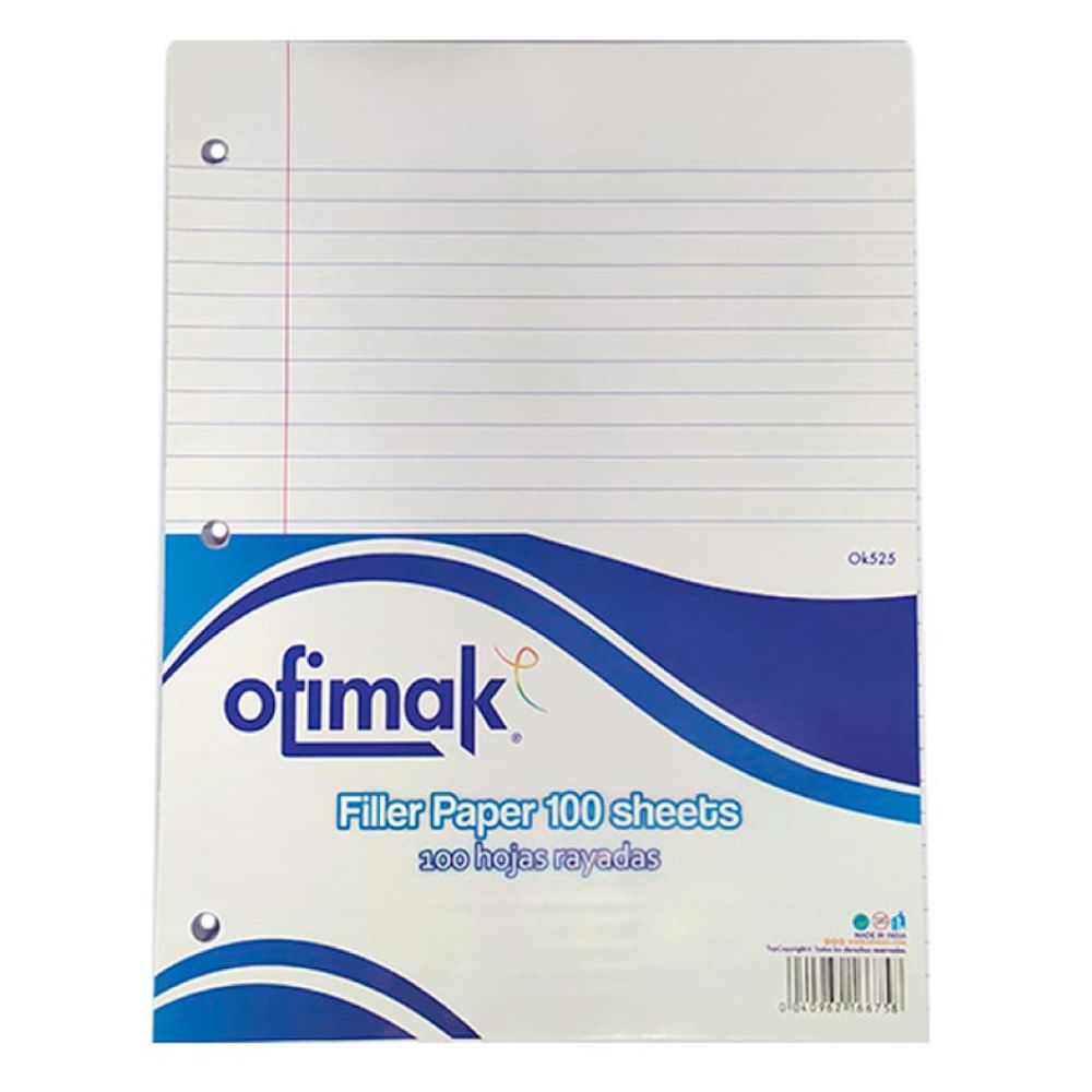 Ofimak Hojas De Relleno Una Linea 100 Hojas