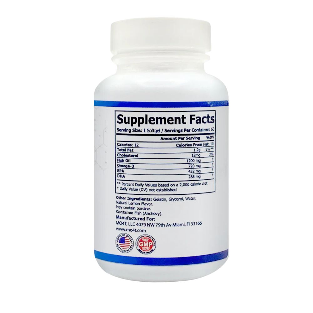 MO4T Omega 3 con EPA+DHA 60 Capsulas