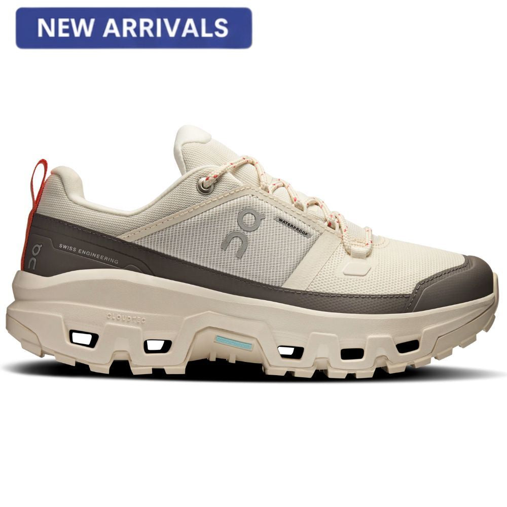 On Zapatos Trail Para Damas Cloudrock Low Waterproof Ivory Ivory