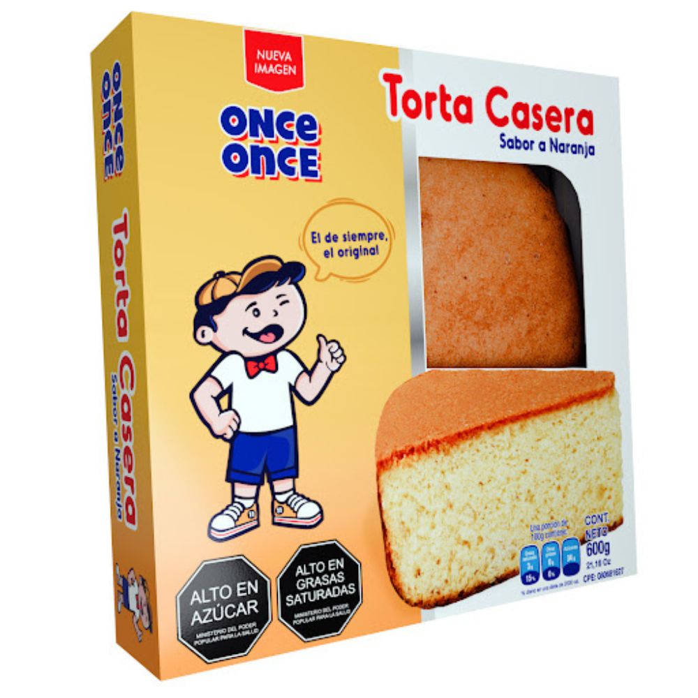 Once Once Torta Casera De Naranja 600gr