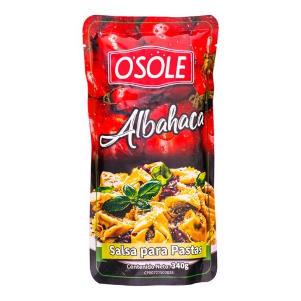 Osole Salsa Para Pasta Con Albahaca 340gr