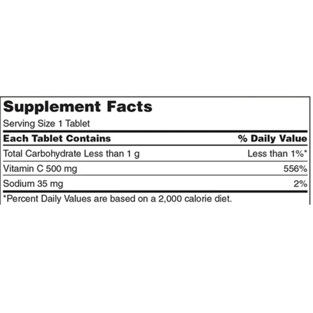 Vitamina C Kirkland Masticables 500 mg 500 Tablets