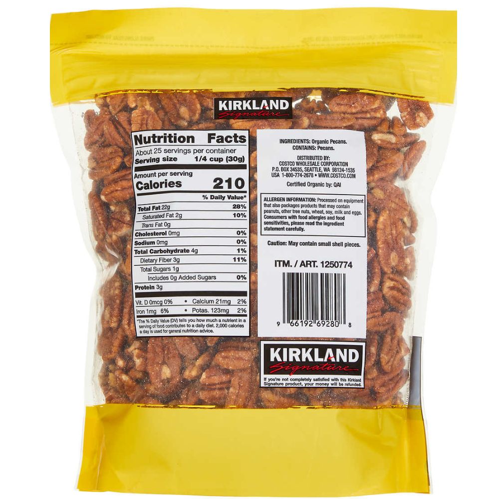 Kirkland Organic Pecans 771 g