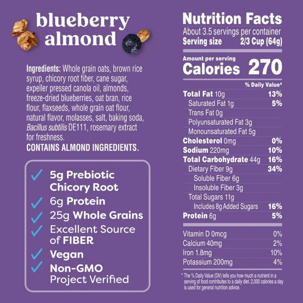 Kashi Gut Health Granola Blueberry Almond 226gr