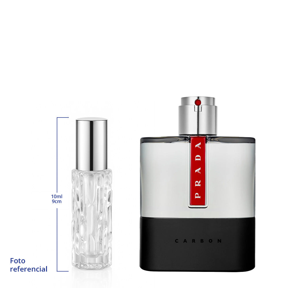 Prada Luna Rossa Carbon Decant Travel Size 10ml 150 Sprays Aprox Eau de Parfum For Men