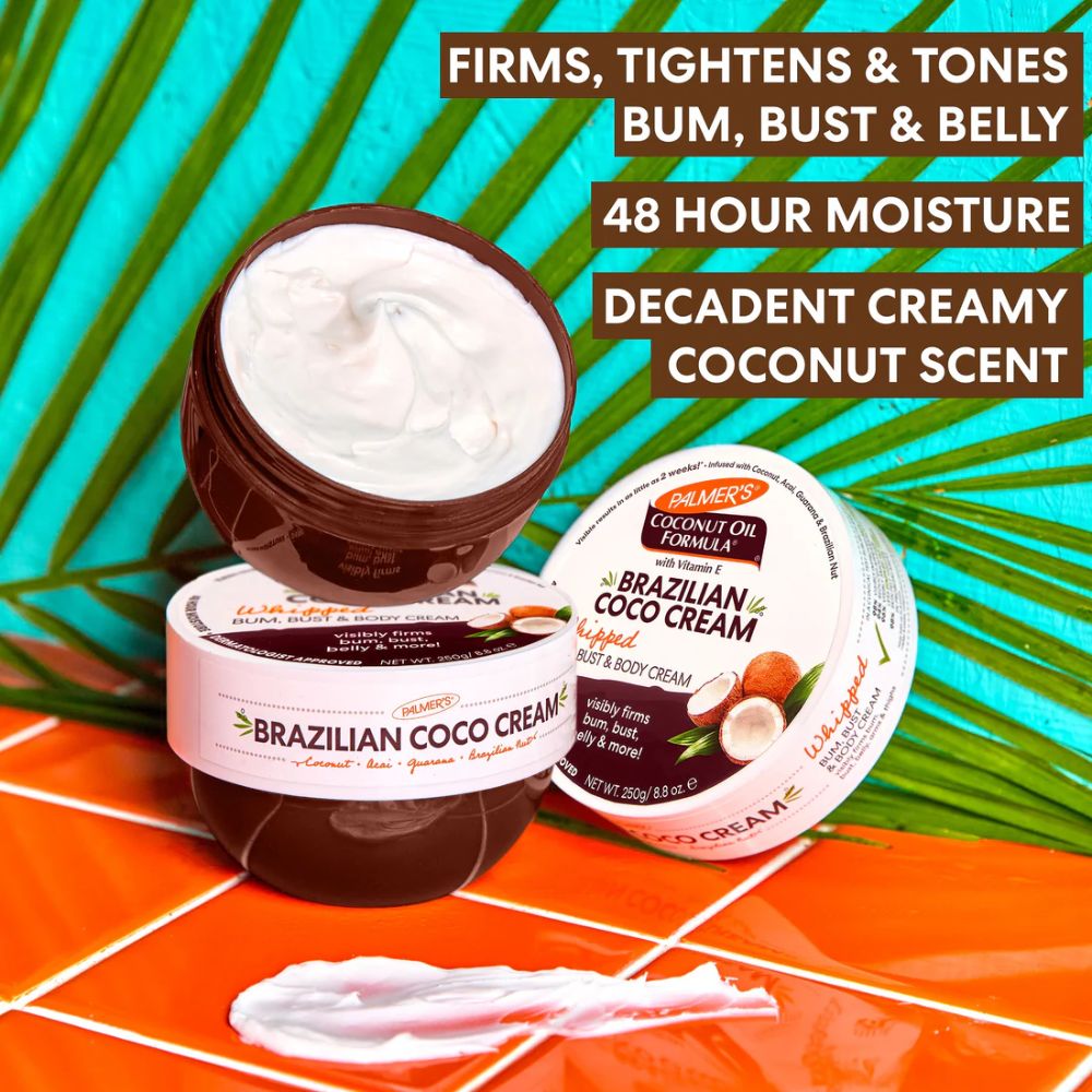 Palmer's Brazilian Coco Whipped Firming Bum, Bust & Body Creamg 250g