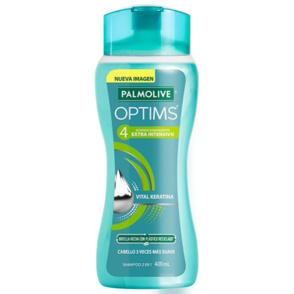 Palmolive Shampoo Optims 2en1 Con Vital Keratina 400ml