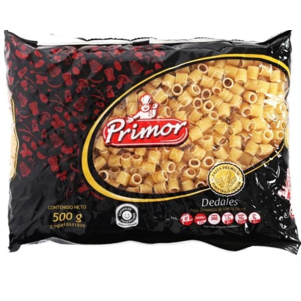 Pasta Primor Dedales 500 gr