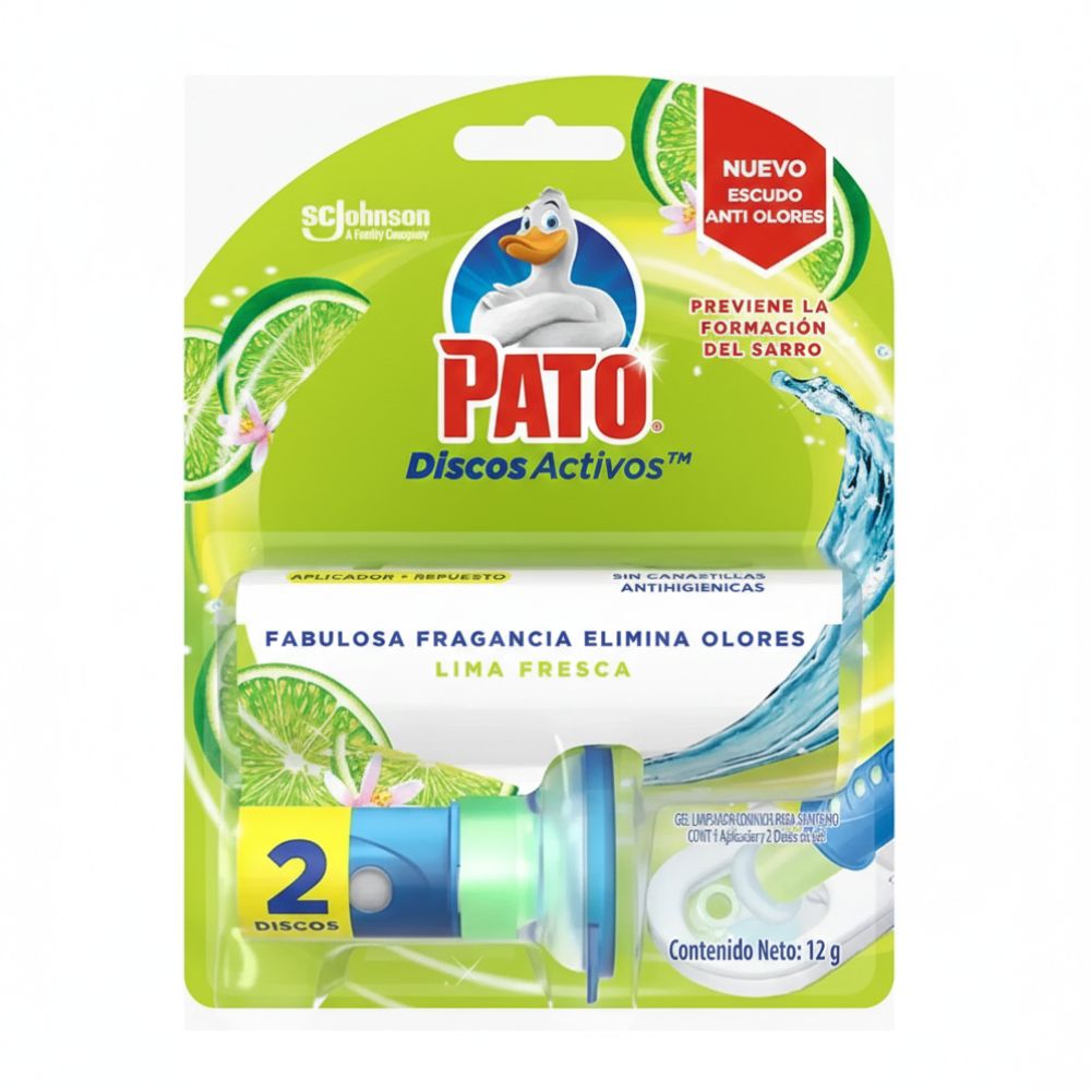 Pato Purific Limpiador Discos Activos Lima Fresca 2 Und