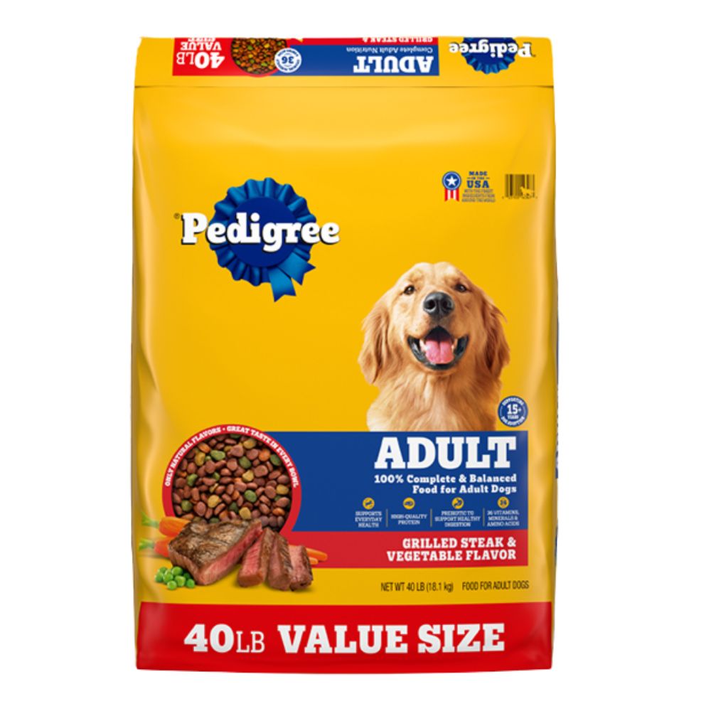 Pedigree Adult Grilled Steak & Vegetable Flavor 18kg