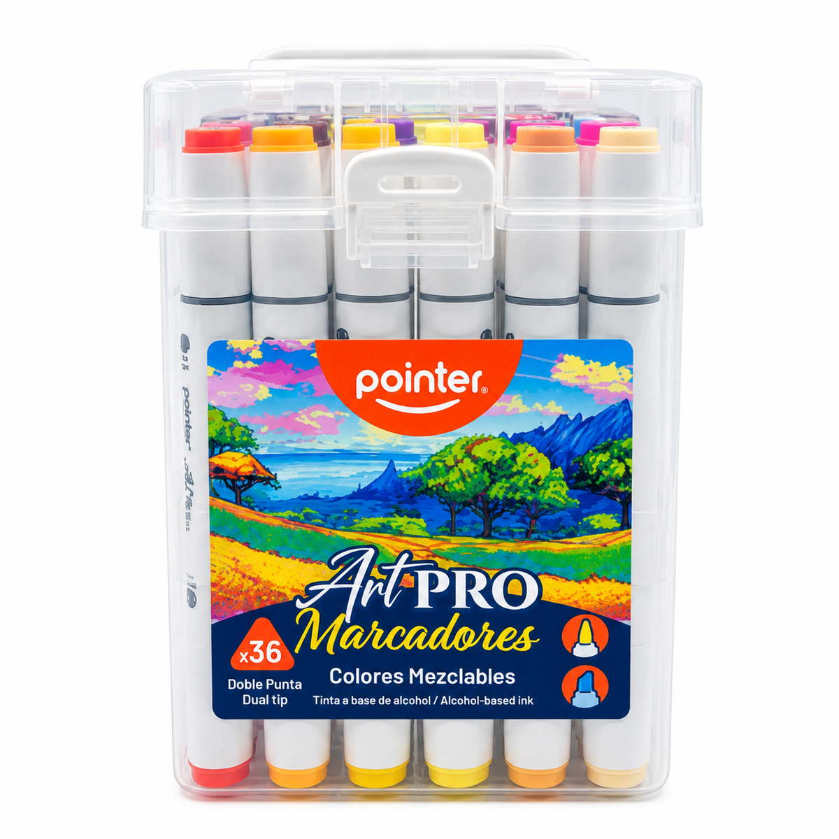 Pointer Set de Marcadores Doble Punta 36 Colores
