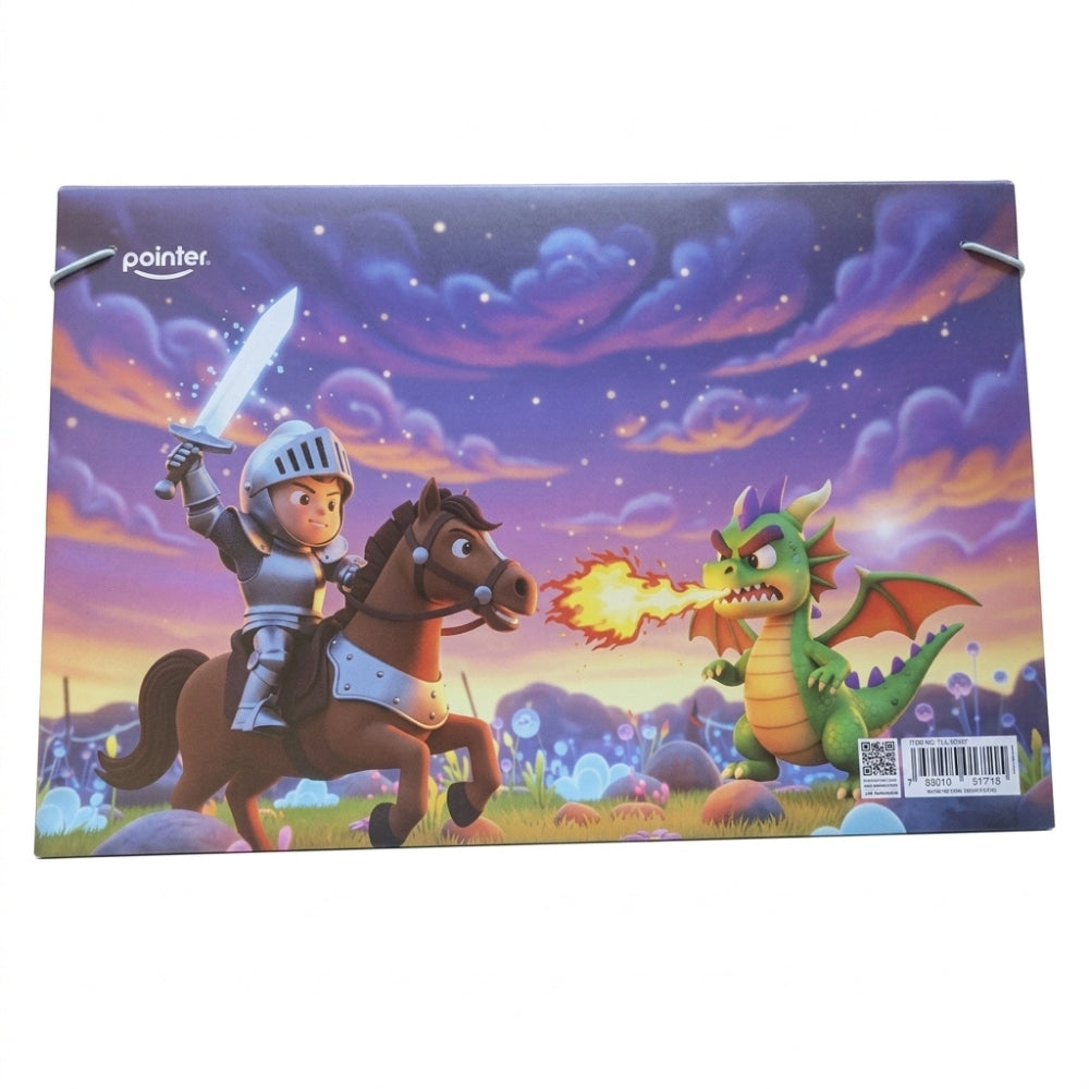 Pointer Carpeta Horizontal Con Liga Caballero Medieval