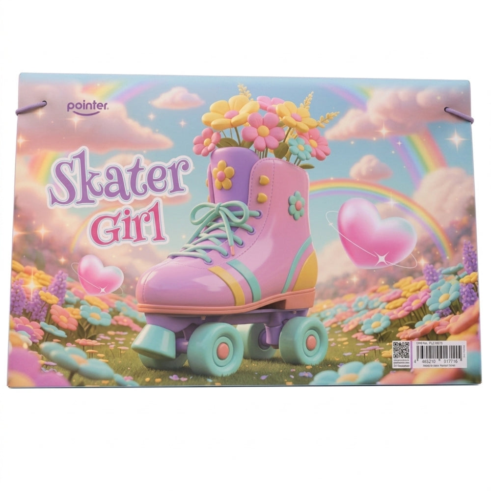 Pointer Carpeta Horizontal Con Liga Skater Girl