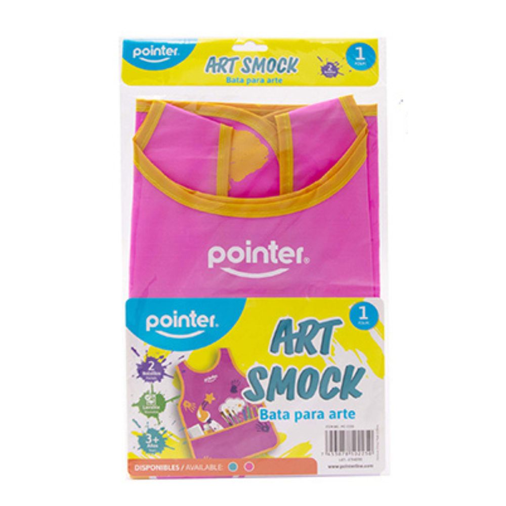 Delantal Para Arte Rosado Pointer 3+