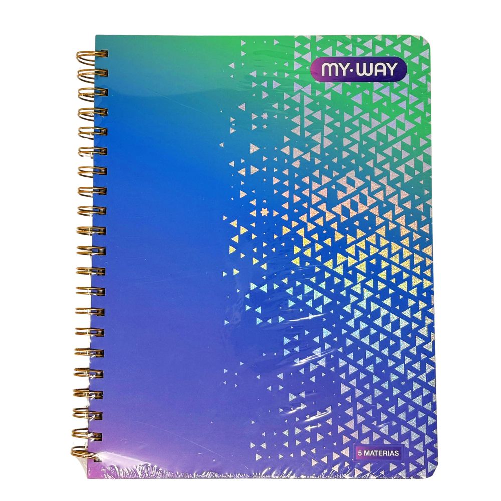 Pointer Libreta Espiral My Way 5 Materias Diseños Variados