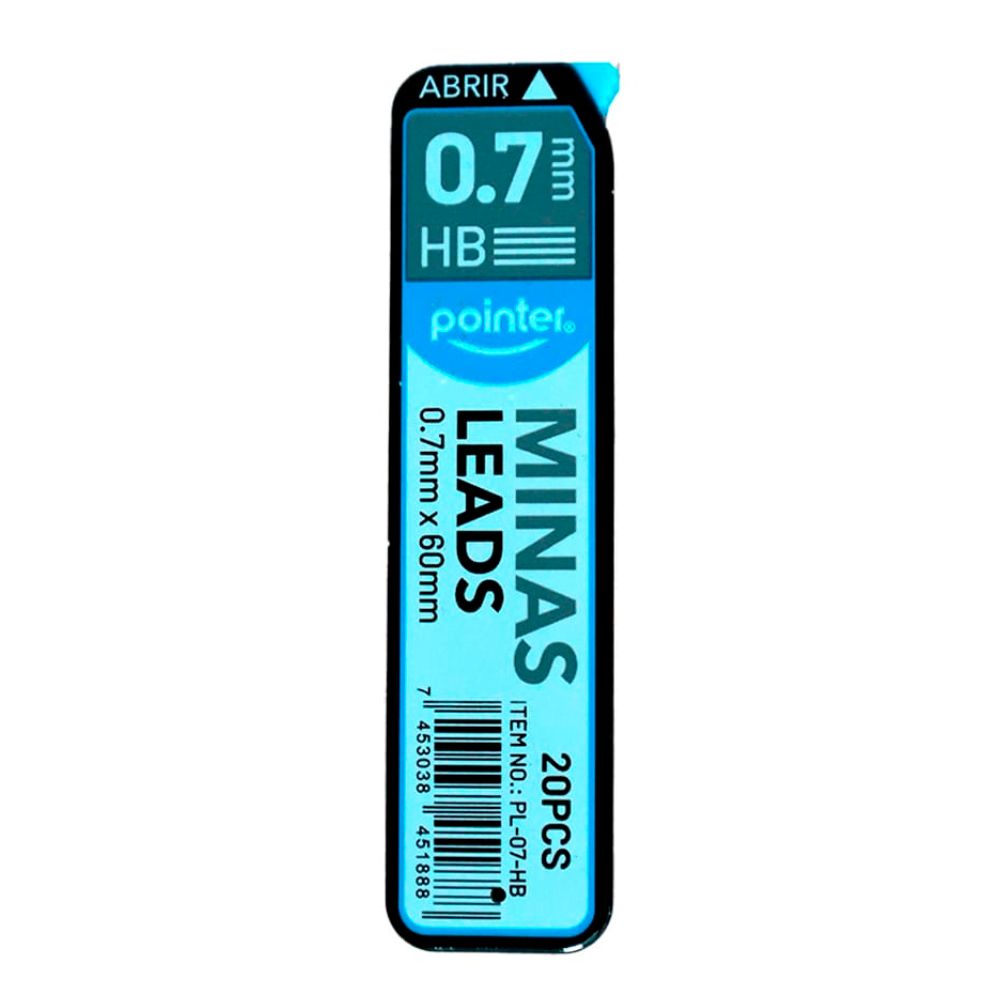 Pointer Minas De Repuestos 0.7mm HB 1 Und x 20 Minas