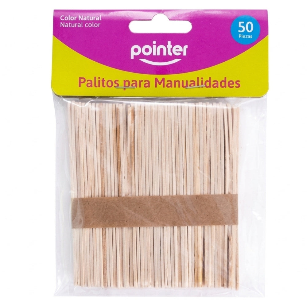 Pointer Palitos De Madera Para Manualidades 50Und