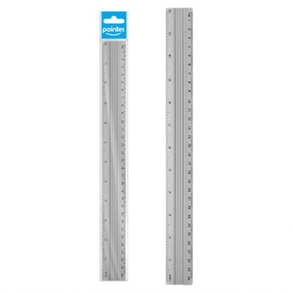Pointer Regla Escolar De Aluminio 30cm