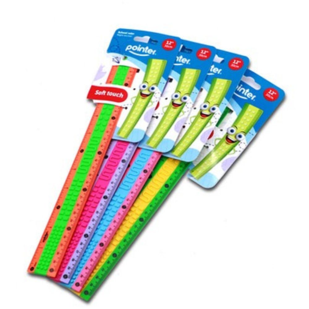 Pointer Regla Escolar Diseño Lego 30cm