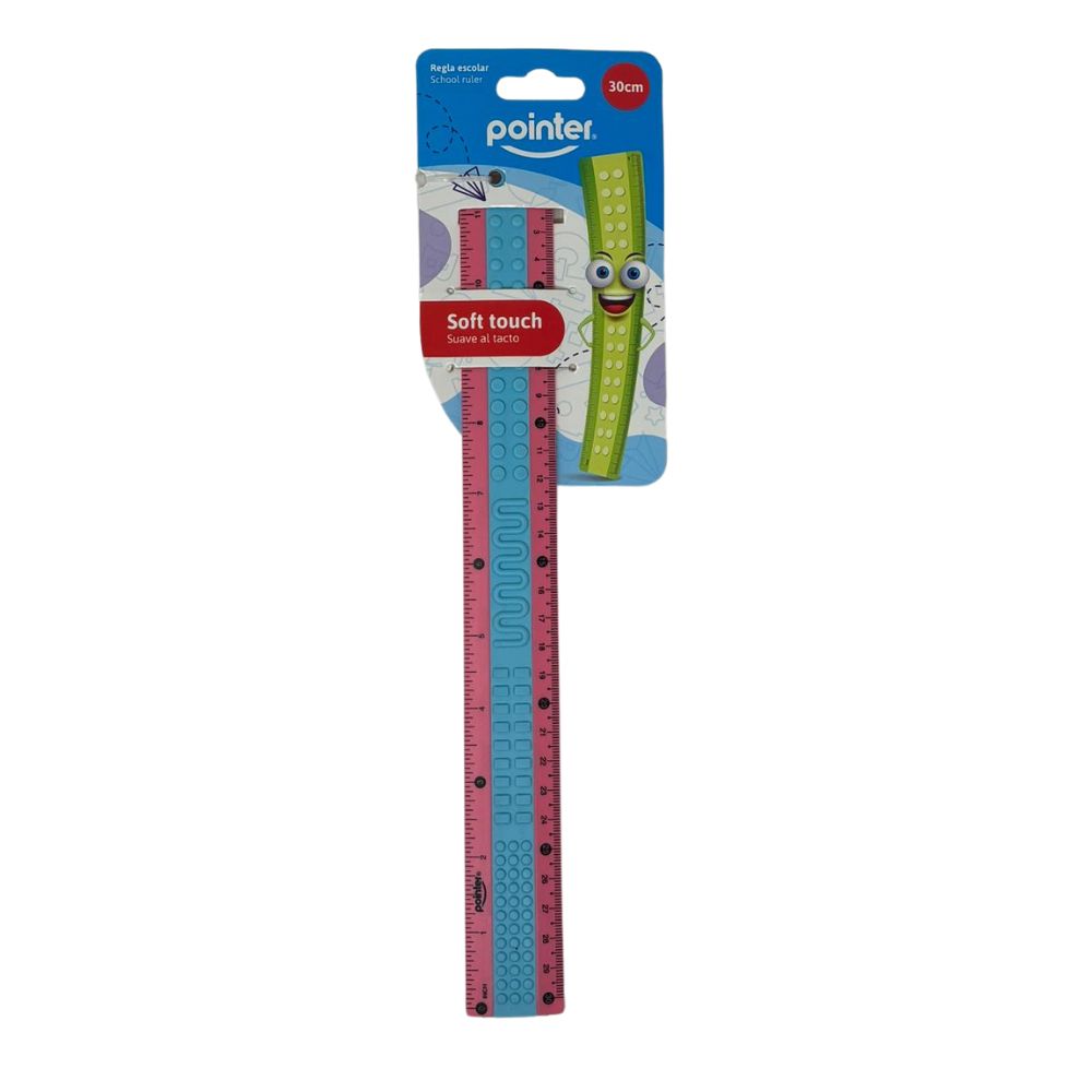 Pointer Regla Escolar Diseño Lego 30cm