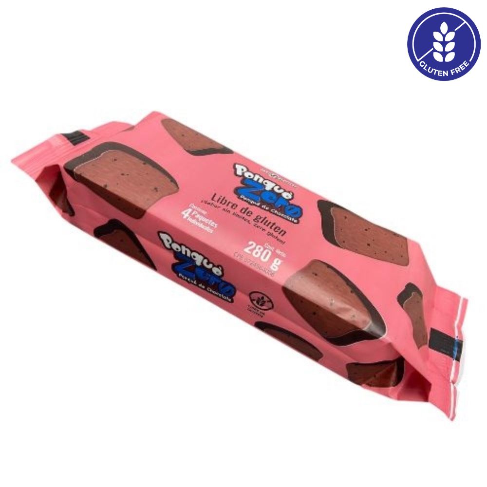 Ponque Zero Gluten Chocolate 280gr