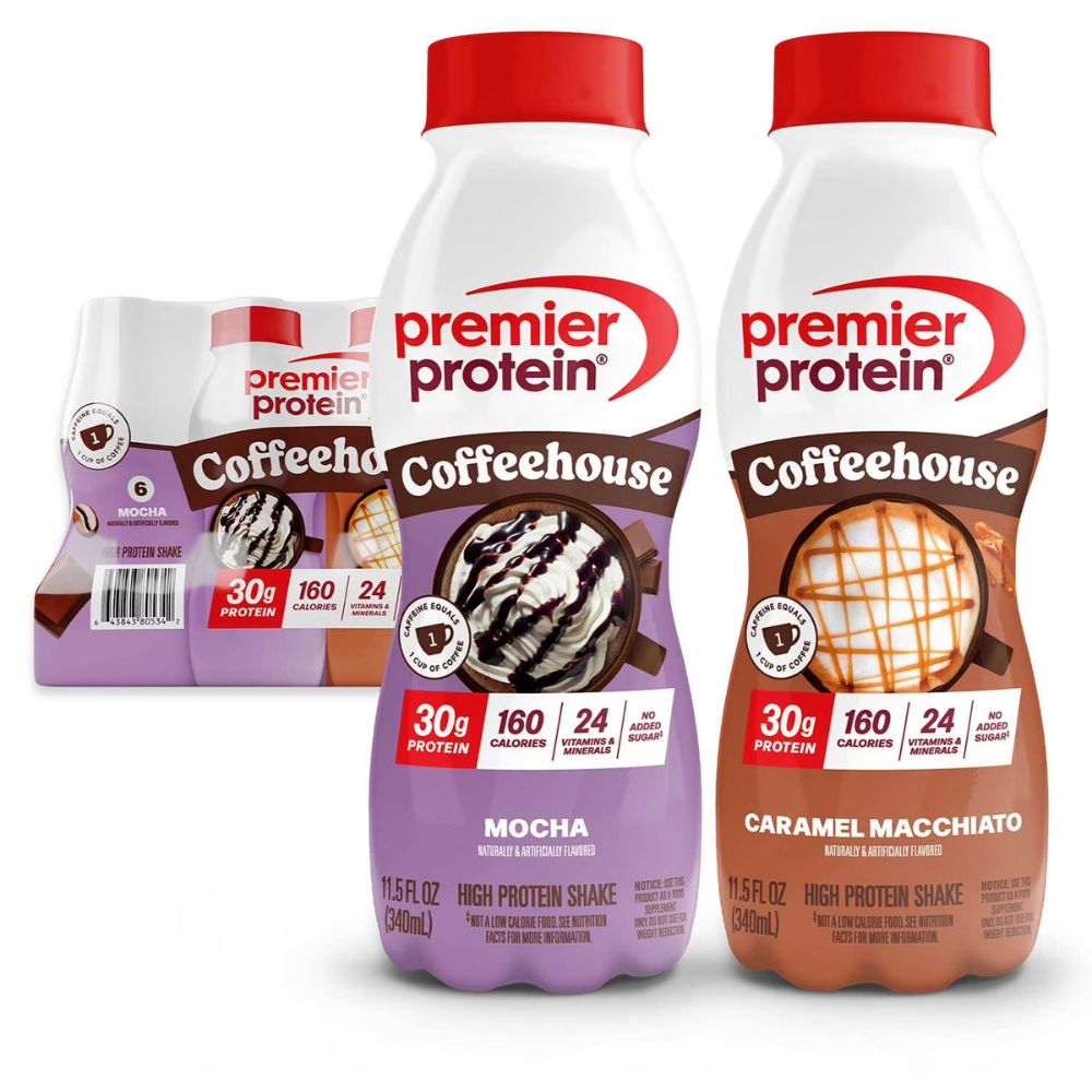 Premier Protein Coffee House Mocha & Caramel Macchiato 12 Und x 340ml
