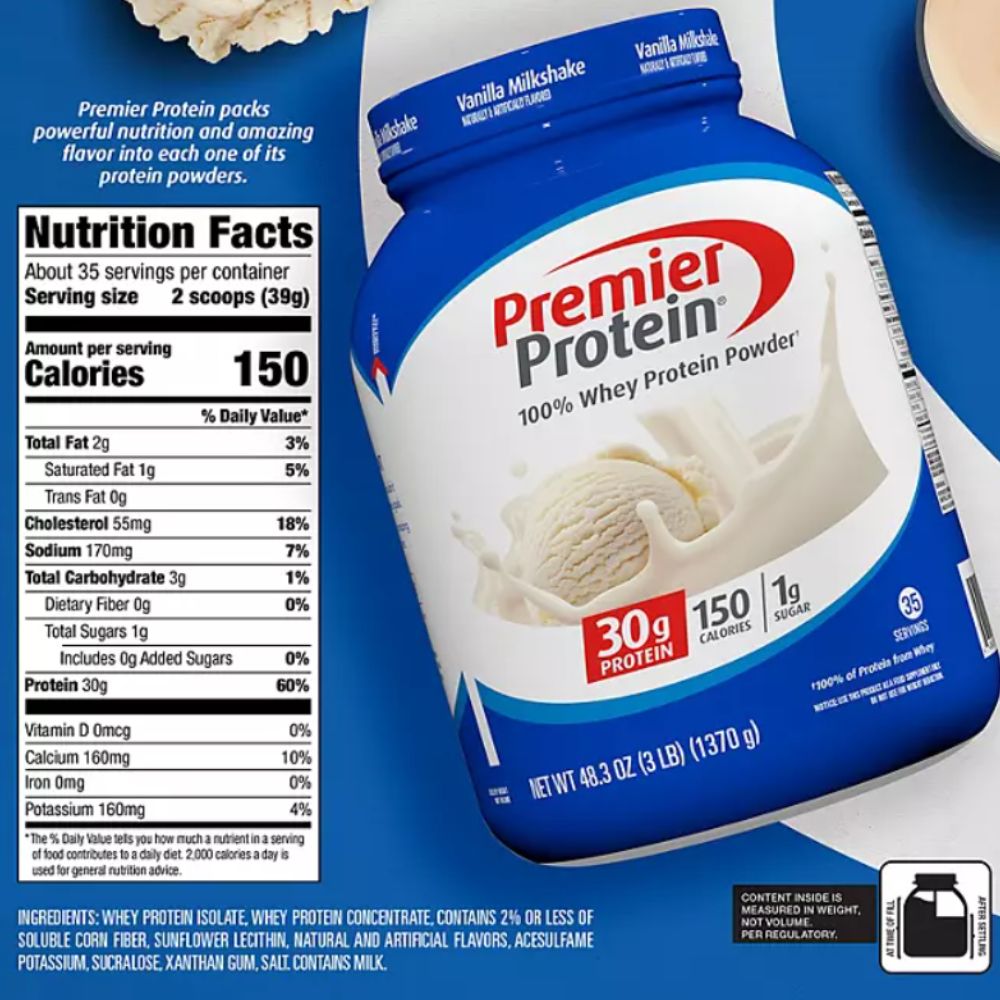 Premier Protein Vanilla Milkshake 35 Servings 1370 gr