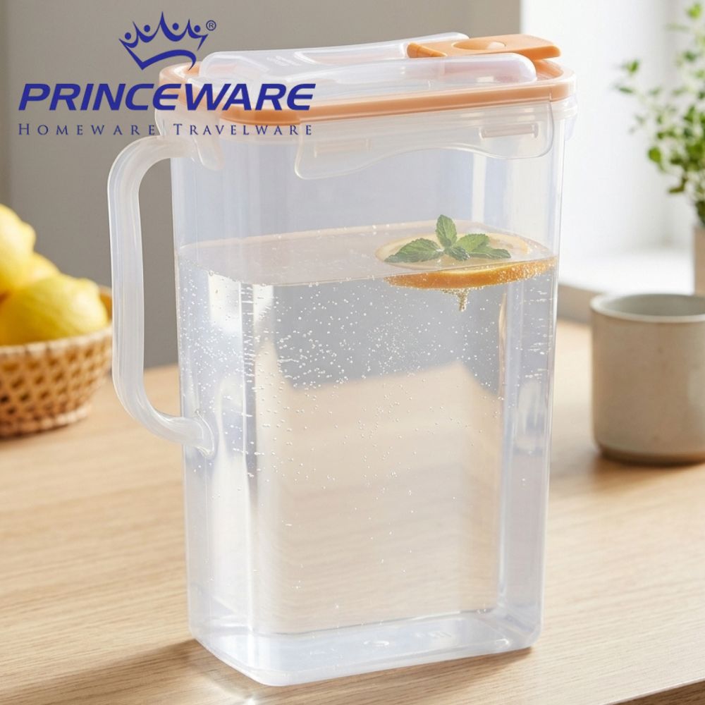 Jarra Con Tapa Hermética Orange Princeware 2 Litros