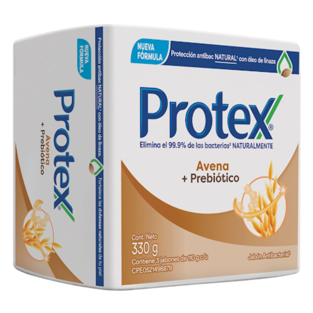 Protex Jabón En Barra Avena 3x110gr