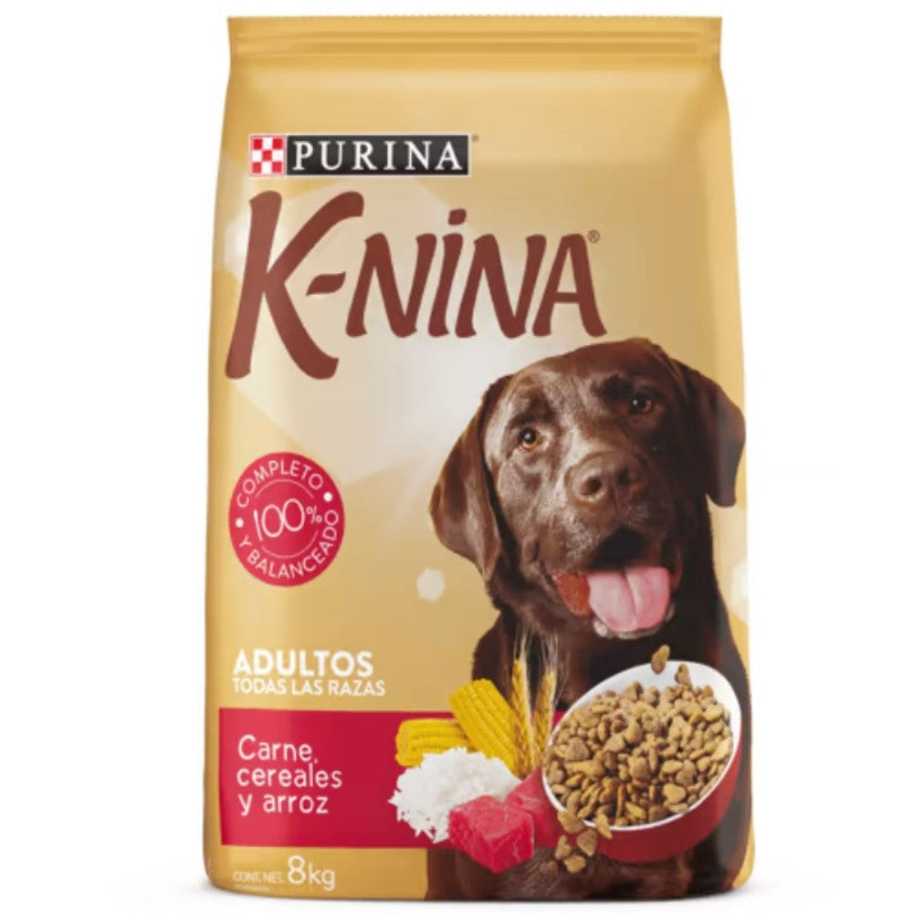 Purina K-Nina Adulto Carne Cereales y Arroz 8kg