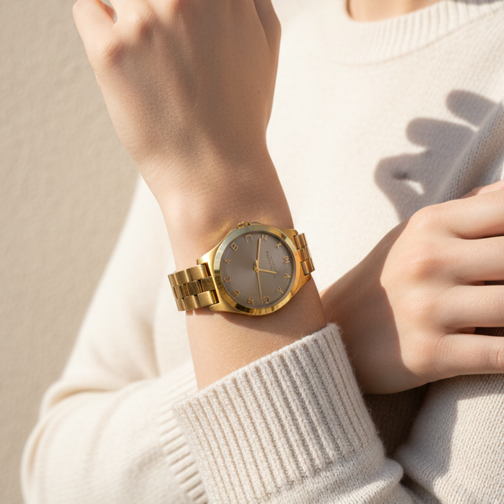 Marc Jacobs Reloj Baker Para Damas Golden