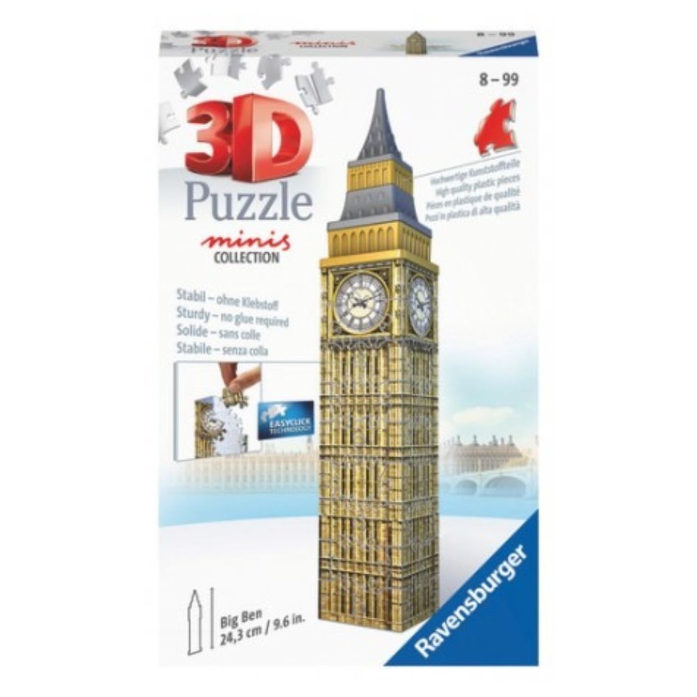 Ravensburger Rompecabezas 3D Mini Collection Big Ben 60Pzs 8+