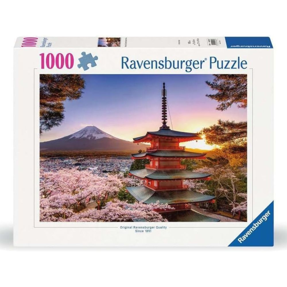 Ravensburger Rompecabezas Mount Fuji Cherry Blossom View 1000 Pzas