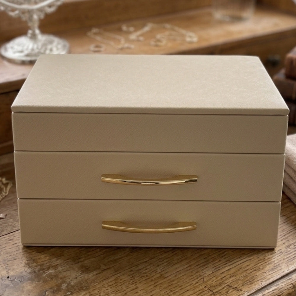 Jewelry Organizer Box Cream
