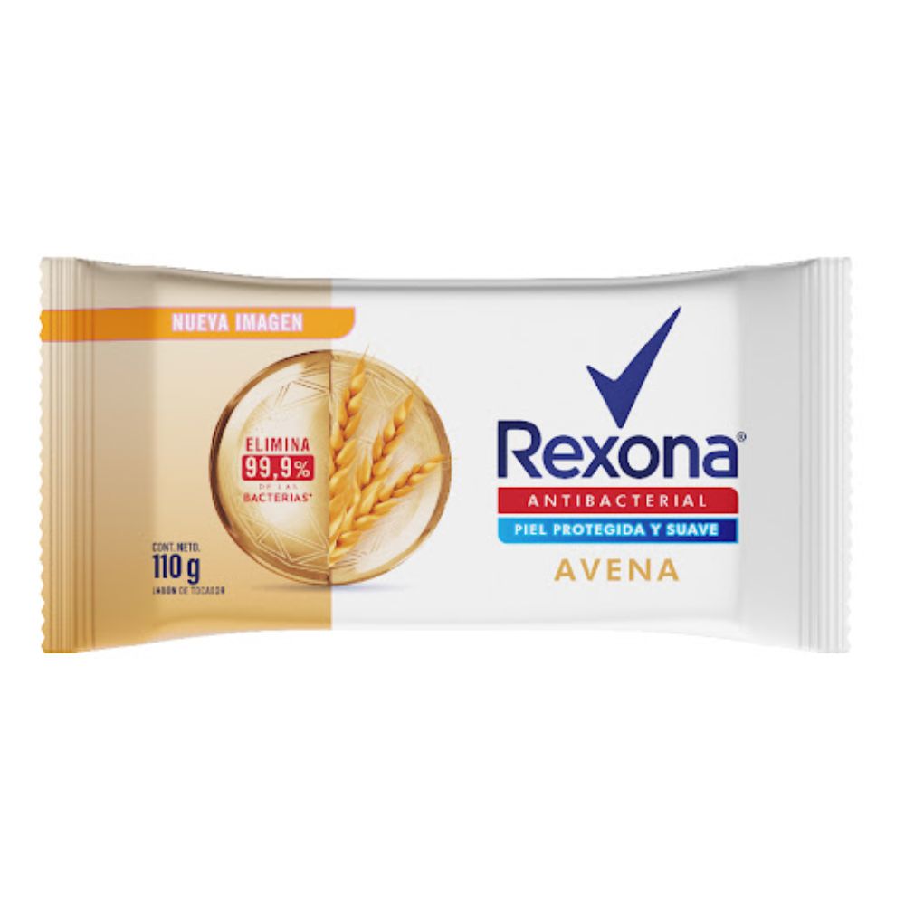 Rexona Jabon Antibacterial Avena 110g x 3 Und
