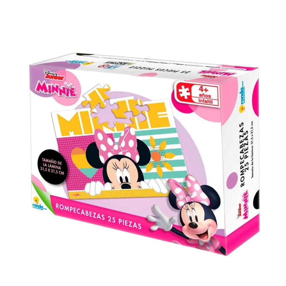 Ronda Rompecabezas Disney Junior Minnie Happy 4+ 25Pzs