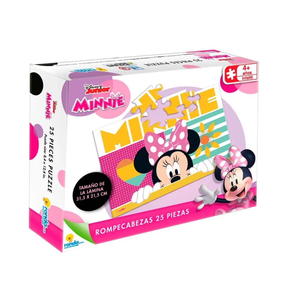 Ronda Rompecabezas Disney Junior Minnie Happy 4+ 25Pzs