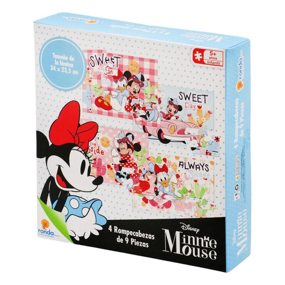 Ronda Rompecabezas Disney Junior Minnie Mouse 5+ x 9Pzs