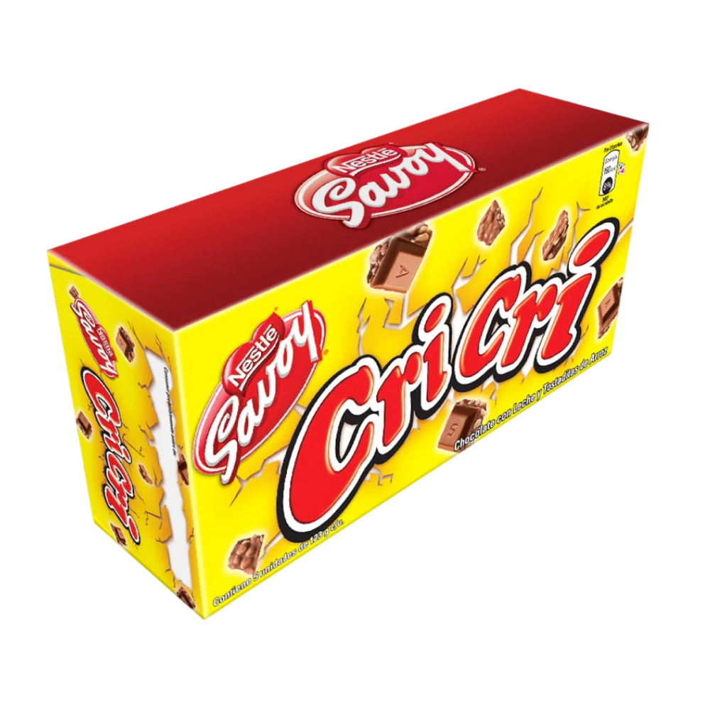 Chocolates CriCri Extra Grande Caja de 5und 123gr C/U