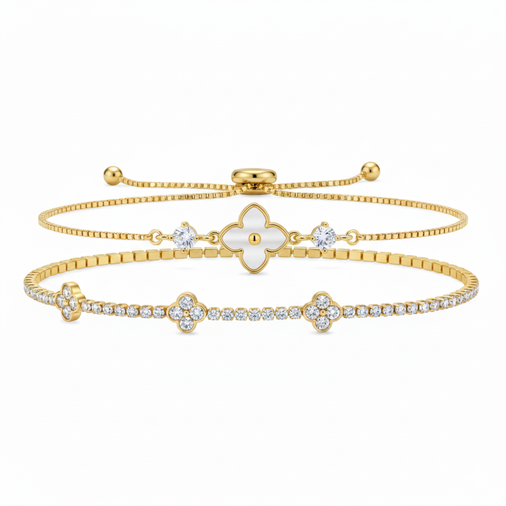 Sloan Hudson Set de 2 Pulseras Blancas