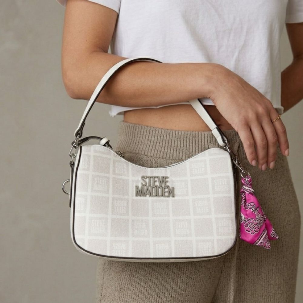 Steve Madden Cartera Florina Shoulder Bag White