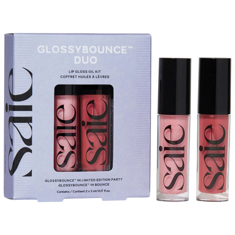 Saie Glossy Bounce Duo Lip Gloss Oil Kit 2x5ml