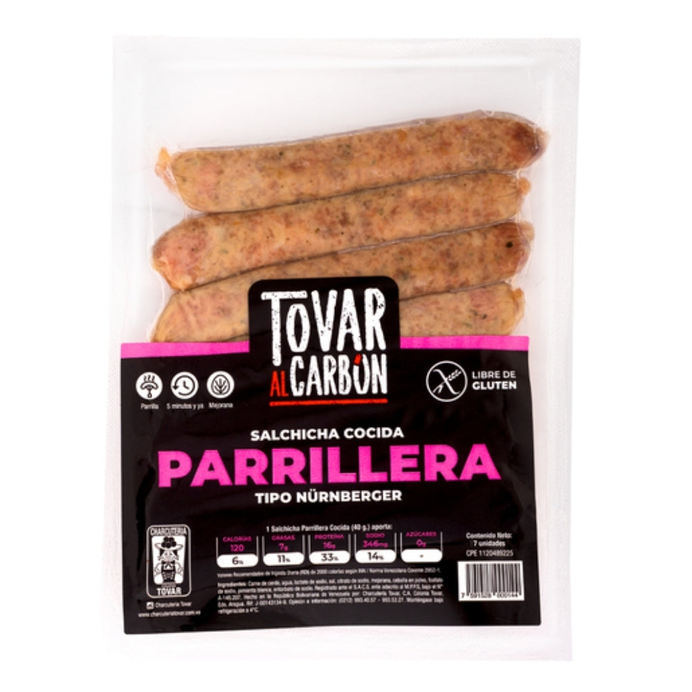 Charcuteria Tovar Salchicha Parrillera 7 Und