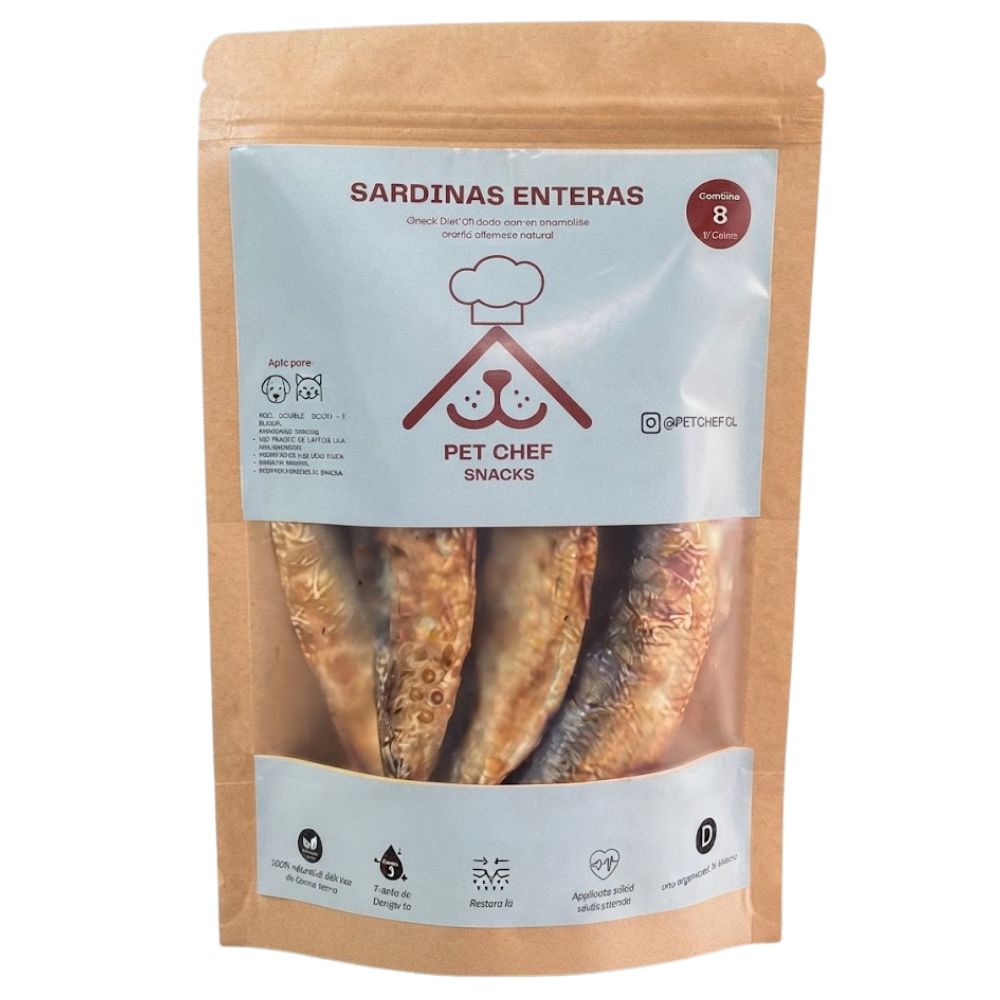 Pet Chef Sardinas Deshidratadas 8Und